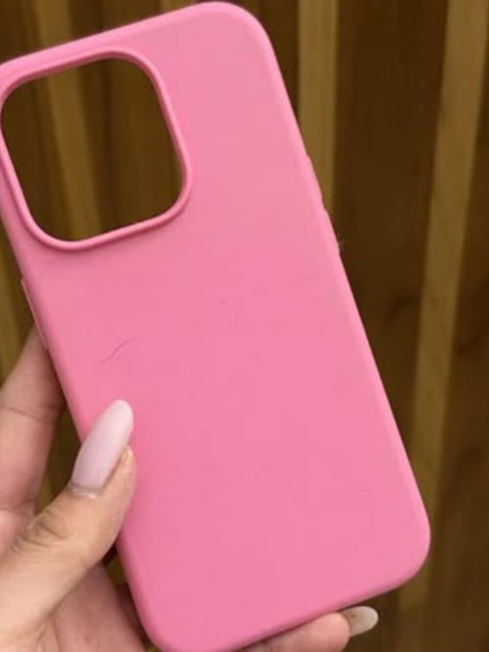 Pink Silicone iPhone 15 Pro Case